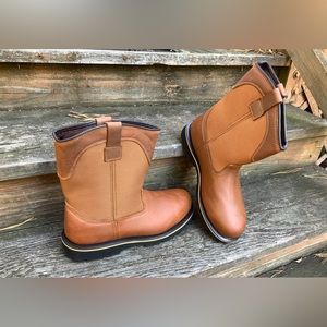 EUC BRAHMA STEEL TOE BOOTS.